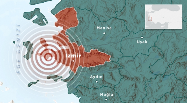 İzmir'de deprem sonrası deniz suları yükseldi